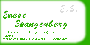 emese spangenberg business card